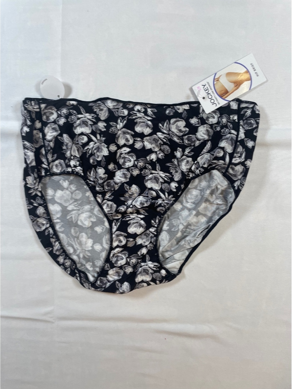 Jockey No Panty Line Promise Hip Brief Microfiber Stretch Floral Size 6 NWT